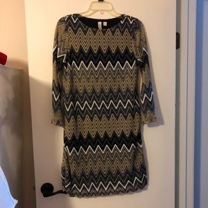 Lacey dress. 3/4 length sleeves. Short.